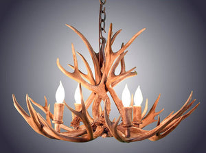 4 Light Mule Deer Antler Chandelier | Casa de Myers