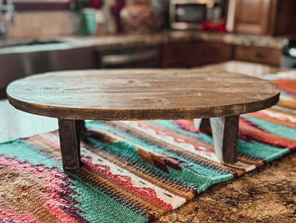 El Dorado Rustic Wood Riser – casademyers.com