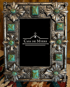 La Cruce Faux Turquoise Frame