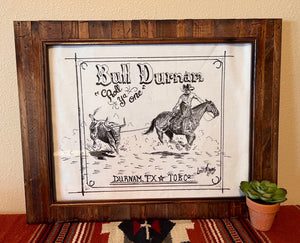"Bull Durnam" Original Artwork by Levi Myers