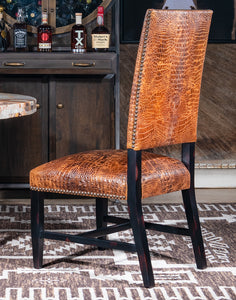 The Amazon Croc Dining Chair | Modern Rustic - Leather | Casa de Myers