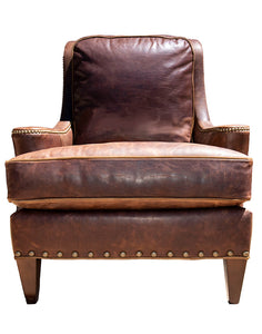 The Rancher  Lounge Chair | Distressed Leather Chair l Casa de Myers