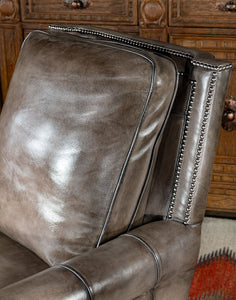 The Montana Leather Chair | Grey Full Grain Leather | High Quality | Casa de Myers