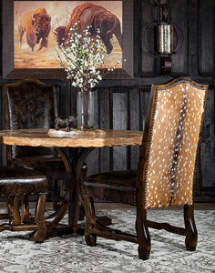 Axis Hide Dining Chair Fine Leather Furniture Store Casa de Myers Western Leather