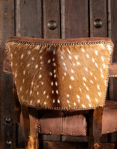 Axis Hide Game Chair | Tufted Leather - Distressed | Western | Casa de Myers
