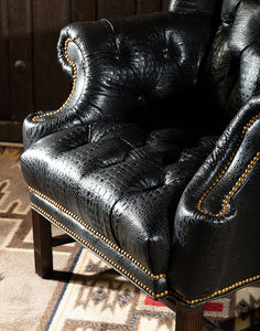 Barbarossa Tufted Leather Chair | Fine Leather Furniture | American Made | Casa de Myers