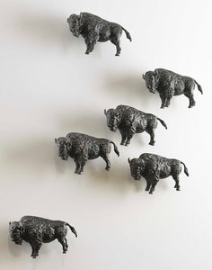 Bison Metal Wall Sculpture