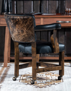 Black Brindle Caster Chair | Casa de Myers