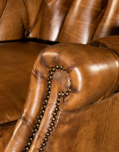 Deming Saddle Recliner | Leather | Tufted | Casa de Myers