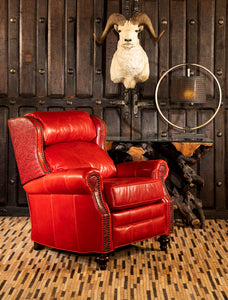 Rojo Recliner | Red - Top Grain Leather | American Made - Casa de Myers