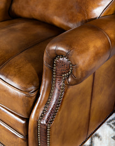 Wild West Recliner | Full Grain Distressed Leather | Western Style | American Made - Casa de Myers