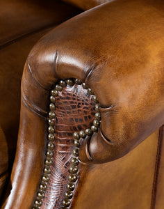 Wild West Recliner | Full Grain Distressed Leather | Western Style | American Made - Casa de Myers