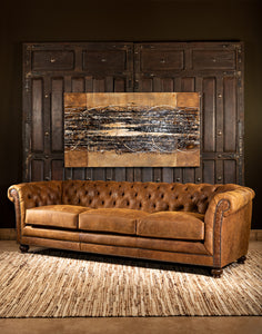Tooled Leather Chesterfield Sofa | Fine Leather Furniture | Casa de Myers