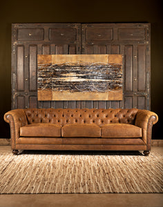 Buckeye Leather Chesterfield Sofa