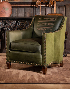 Cassidy Olive Leather Chair