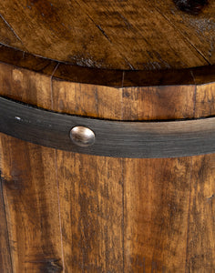 Barrel Wood Accent Table | Rustic Furniture | Casa de Myers