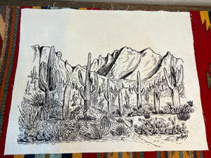 "Saguaro" Original Artwork by Levi Myers